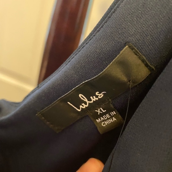 NWT LULU’S NAVY BLUE MAXI DRESS SIZE XL - Picture 3 of 16